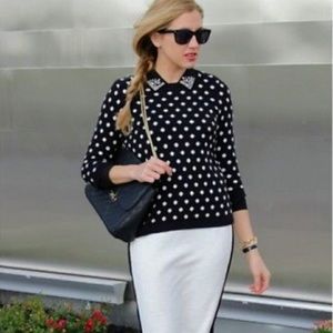 J. Crew Polka Dot Sweater